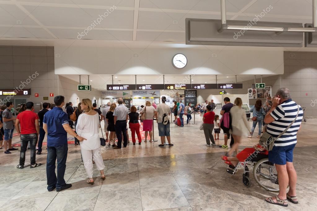 Passengers At The Arrival Gate Of The Airport In Alicante Stock Editorial Photo C Philipus 74573709
