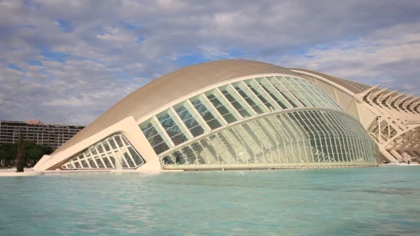 Stad van Kunsten en Wetenschappen in Valencia — Stockvideo