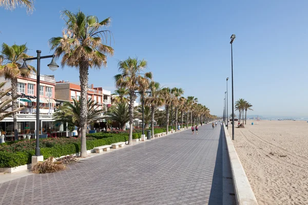 Promenade in valencia, spanien — Stockfoto