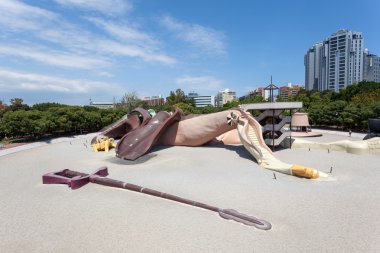 Parque Gulliver playground in Valencia, Spain clipart