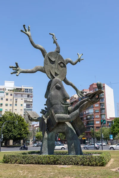 Valencia, 스페인에서 동상 — 스톡 사진