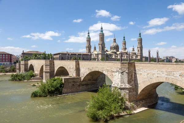 Pillar Cathedral in Zaragoza, Spain — Stock Photo, Image