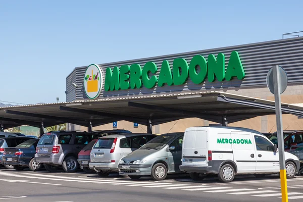 Spaanse supermarkt mercadona — Stockfoto