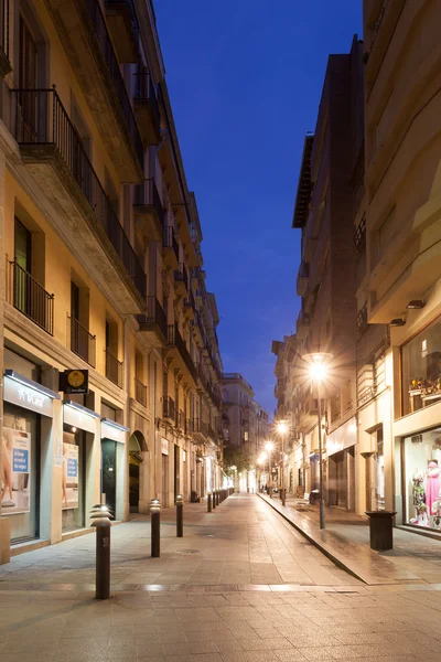 Street in Girona at night — Stock Photo, Image