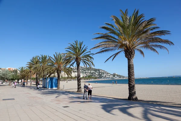 Paseo marítimo en Roses, España — Foto de Stock