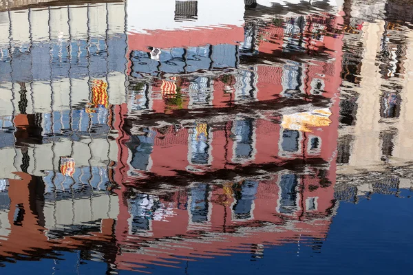 Colorful reflection in Girona, Spain — Stok fotoğraf