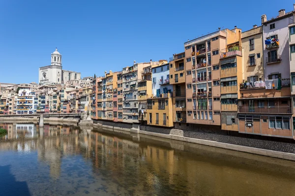 Pittoresca città vecchia di Girona, Spagna — Foto Stock