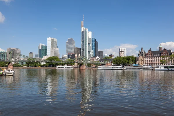 Skyline Of Frankfurt Main, Германия — стоковое фото