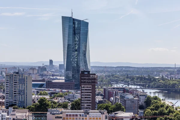 Banco Central Europeu em Frankfurt Main, Alemanha — Fotografia de Stock