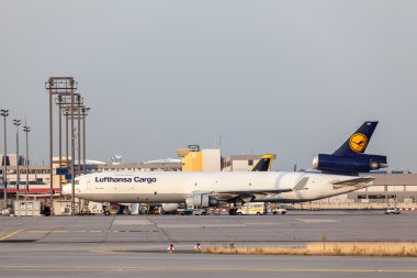 McDonnell Douglas MD-11 Freighter of the Lufthansa Cargo clipart