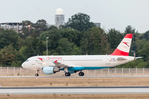 Airbus A320 of the Austrian Airlines — 图库照片