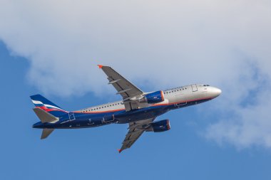 Aeroflot Airbus A320 clipart