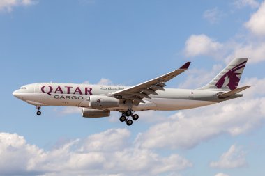 Qatar Airways Cargo Airbus A330-243F clipart