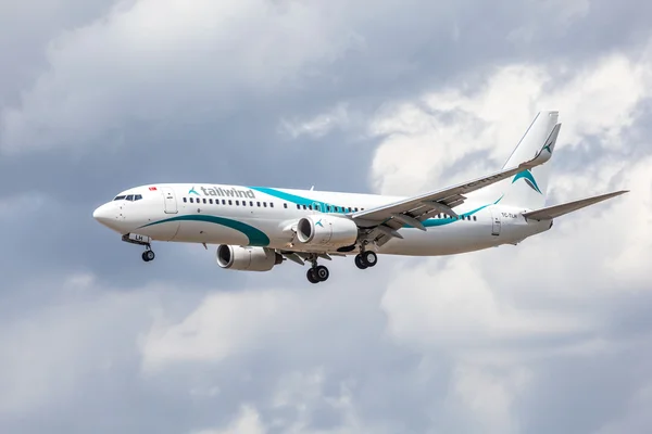 Boeing 737 Next Gen of the Tailwind Airlines — 스톡 사진