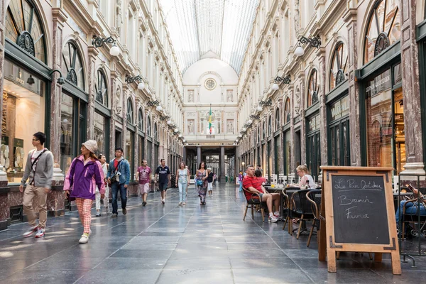 Galerie de la Reine en Bruselas — Foto de Stock