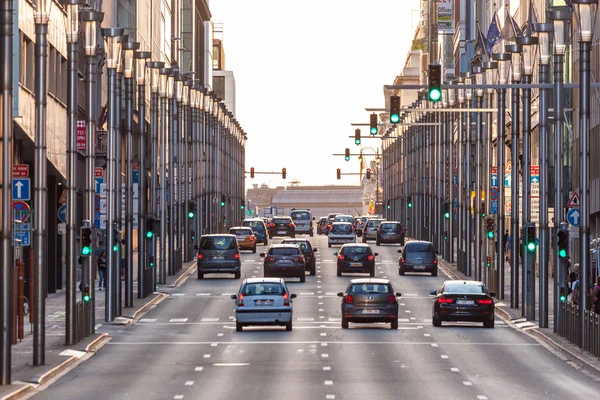 City street in Brussels — стокове фото