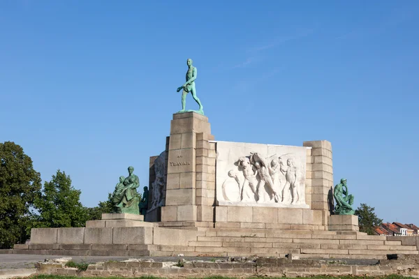 Monument to Labour in Brussels, Belgium — Stok fotoğraf