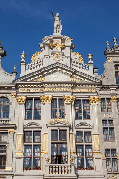 Traditional belgian architecture in Brussels — 图库照片