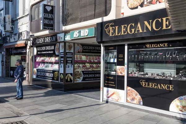 Diamond shops in Antwerp, Belgium — Stock Photo, Image