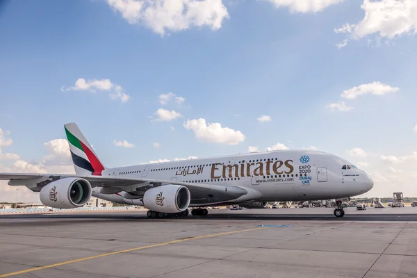 Emirates Airbus A380-800 — Zdjęcie stockowe