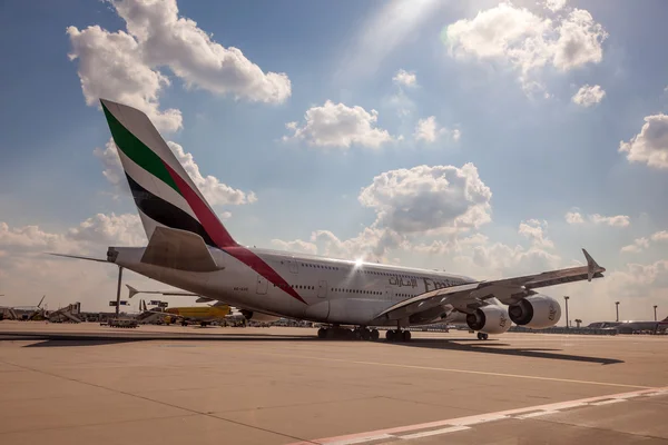 Emirates Airbus A380-800 — Fotografia de Stock