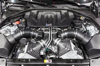 BMW M series motor at the IAA 2015 clipart