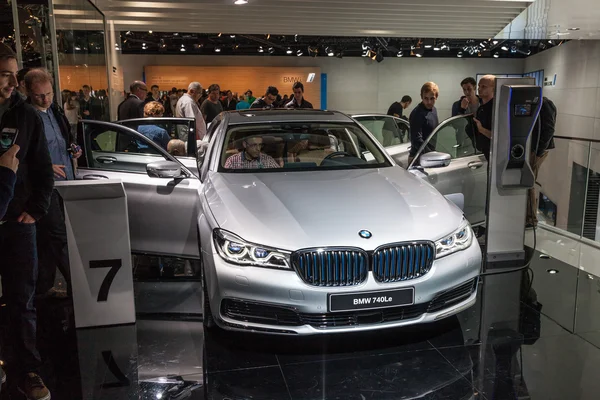 New BMW 740Le at the IAA 2015 — Stock fotografie