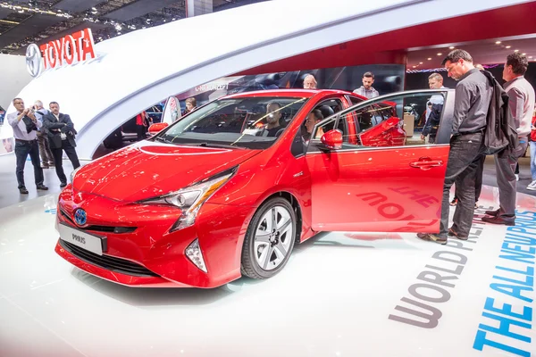 New Toyota Prius Hybrid at the IAA 2015 — Stok fotoğraf