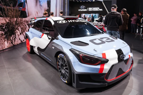 Hyundai i20 WRC Race Car at the IAA 2015 — Stock Photo, Image