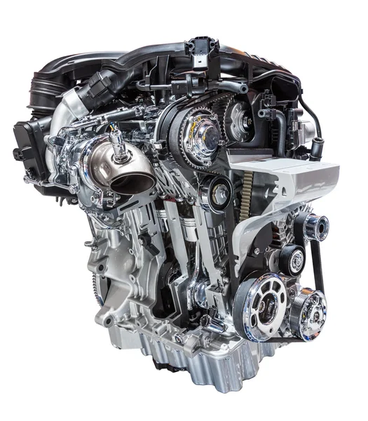 Car engine isolated on white — Stock Photo, Image
