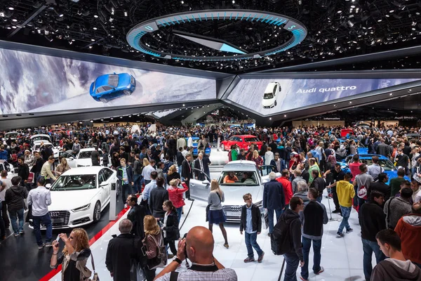 Audi booth at the IAA 2015 — Stok fotoğraf