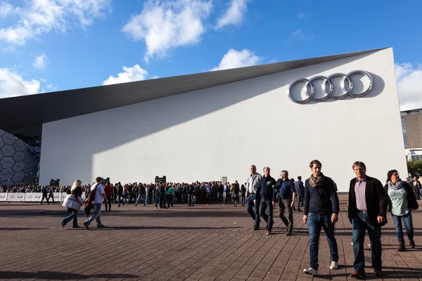 Audi pavilion at the IAA 2015 — Stock Photo, Image