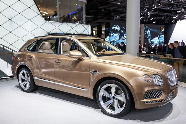 Bentley Bentayga at the IAA 2015 — Stok fotoğraf