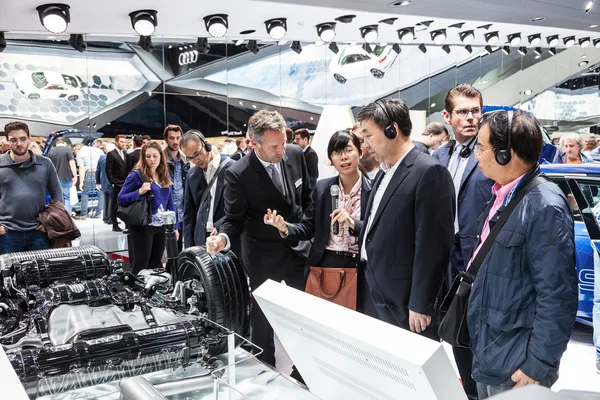 Chinese visitors at the IAA 2015 — Zdjęcie stockowe