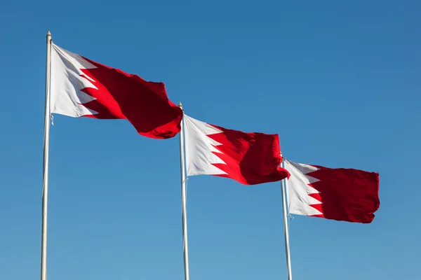 Flags of Bahrain — Stock Photo, Image