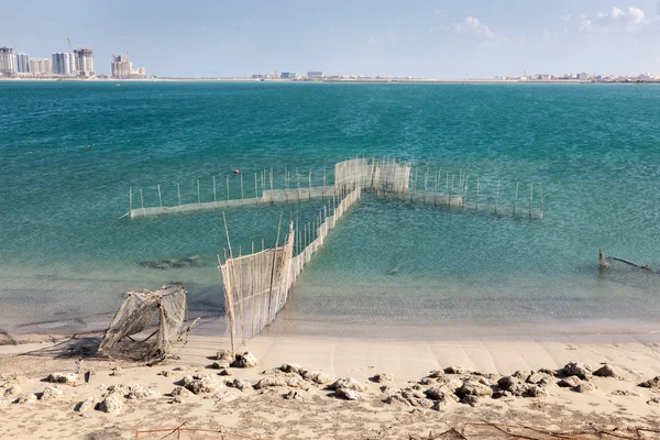 Redes de pesca no Barém — Fotografia de Stock