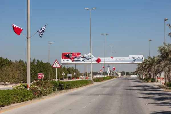 Entrada no Circuito Internacional do Bahrein — Fotografia de Stock