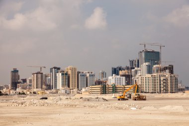 Skyline of Manama City, Bahrain clipart