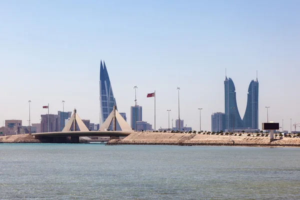 Skyline von Manama, Bahrain — Stockfoto