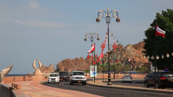 Muttrah corniche, Oman — Stockvideo