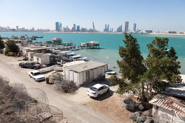 Rybářská vesnice v Bahrajnu — Stock fotografie