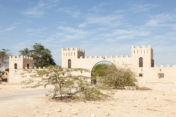 Fattoria nel deserto del Qatar, Medio Oriente — Foto Stock