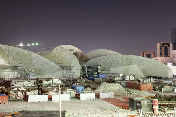 Qatars Nationalmuseum byggarbetsplats — Stockfoto