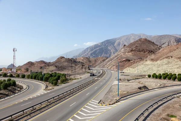 Autostrada in Oman, Medio Oriente — Foto Stock