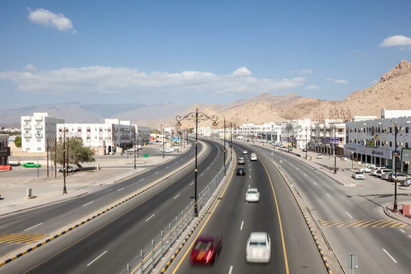 Estrada na cidade de Nizwa, Omã — Fotografia de Stock