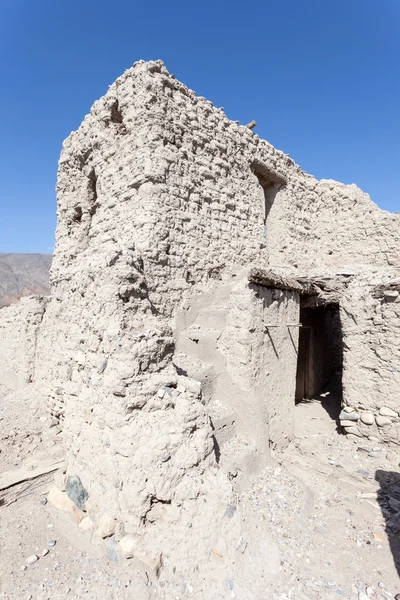 Ruine eines alten omanischen Dorfes lizenzfreie Stockbilder