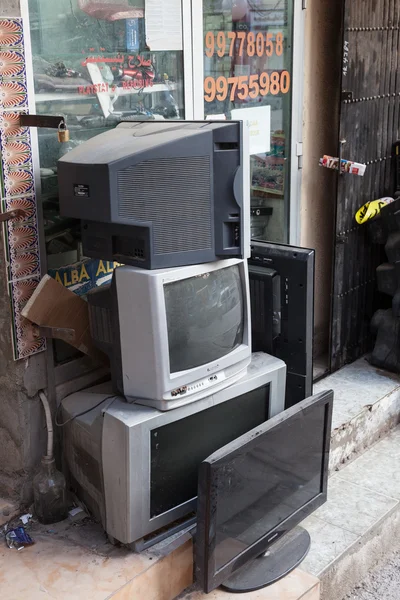 Magasin de télévision en Nizwa, Oman — Photo