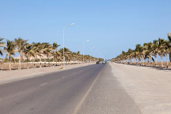 Suwādī Beach Road w Oman — Zdjęcie stockowe