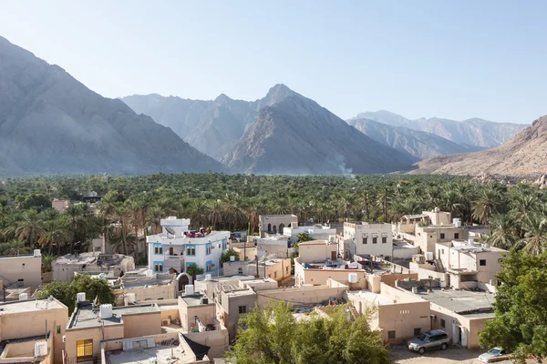 Blick über die Stadt nakhl, oman — Stockfoto