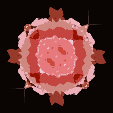 Soyut çerçeveli suluboya mercan fırça darbesi. Aquarelle boya lekesi. Sosyal medya paylaşım şablonu. Kopyalama alanı ile kare sınırı.